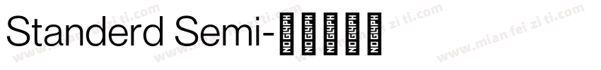 Standerd Semi字体转换